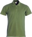 Heren Polo Clique Basic 028230 leger Groen